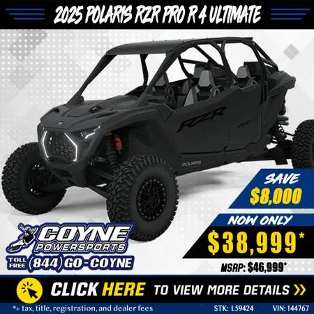 Polaris RZR Pro R 4 Ultimate 2025 года — сэкономьте 8000 долларов!