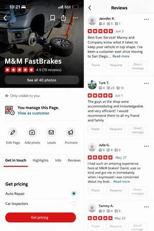 M&M FastBrakes — ваш специалист по тормозным системам! Обслуживание в тот же день!
