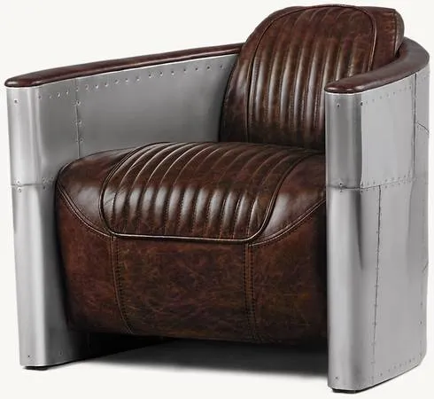 Диван от Restoration Hardware, 2 кресла «Авиатор», журнальный столик, приставной столик.