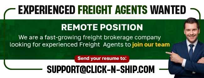 support@click-n-ship.com Experienced Freight Agents Wanted — Remote Position_650х250.png