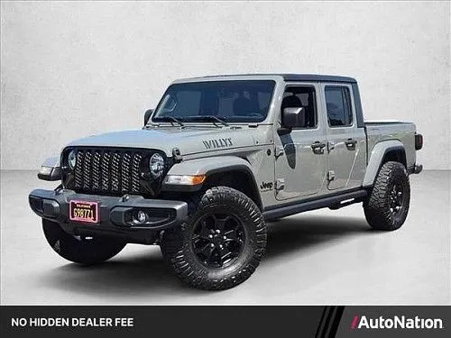 Jeep Gladiator Willys 4x4 4WD Truck SUV Crew cab AUTONATION 2021 года выпуска