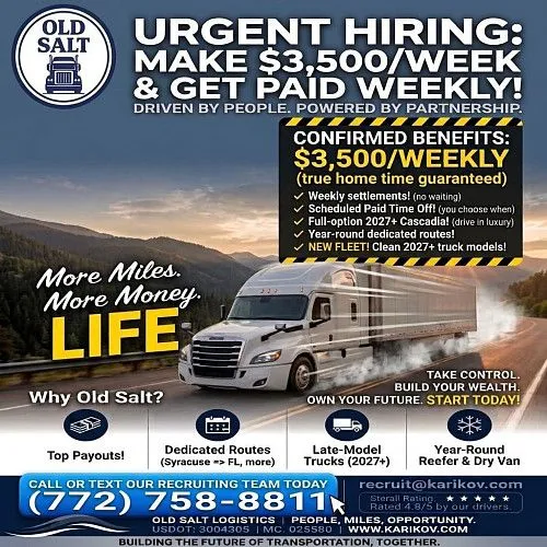 Company drivers Needed