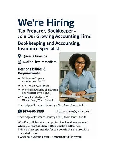 Bookkeeping, Accounting and Insurance Office (Richmond Hill)