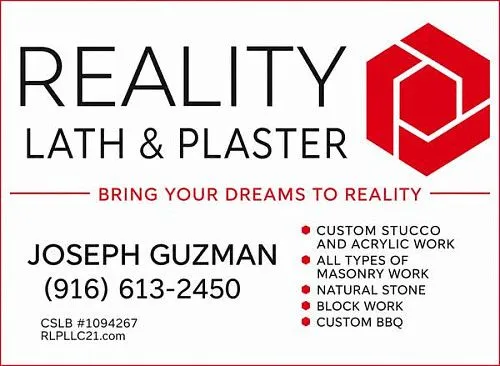 Компания REALITY LATH & PLASTER предлагает услуги по отделке и ремонту штукатуркой и камнем в вашем районе.
