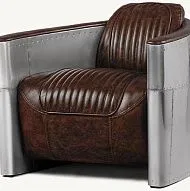 Диван от Restoration Hardware, 2 кресла «Авиатор», журнальный столик, приставной столик.