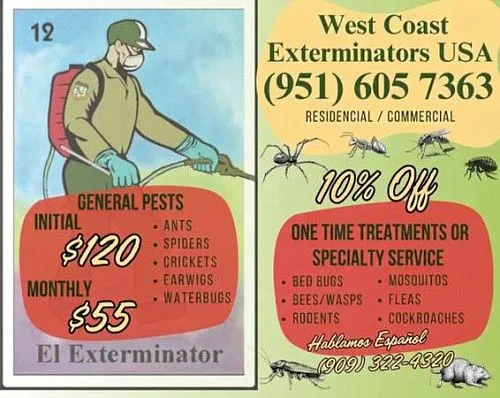 Компания West Coast Exterminators - компания по борьбе с вредителями