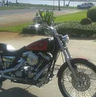 Продается или обменивается мотоцикл Harley-Davidson FXLR Low Rider 1990 года выпуска.