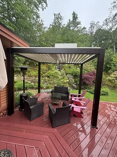 Дек, Порч, Gazebo , Canopy, Retractable Awning, Patio ,Paver, Railing ,Turf, Заборы 