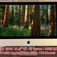 iMac 2019 21,5" 4K - 512 ГБ SSD NVMe - 16 ГБ ОЗУ