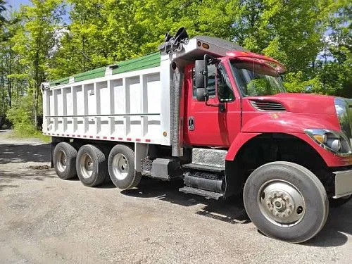 Самосвал International WorkStar 7600 с трехосным шасси, 2009 года выпуска.
