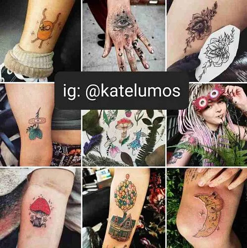Tattoo artist Kate Lumos