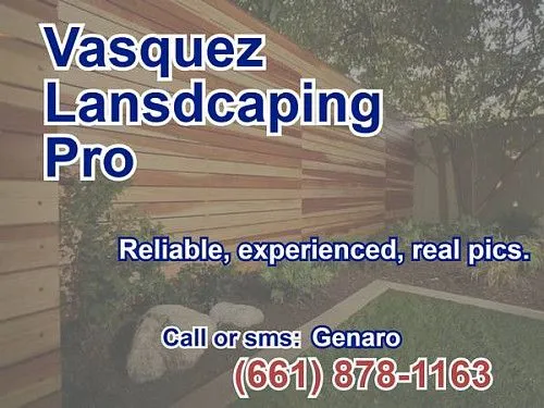 Компания Vasquez Landscaping Services предоставляет услуги по ландшафтному дизайну, включая орошение, уборку и уход за ландшафтом.