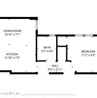 Section 8 Junior 1Bedroom (studio with separate bedroom)