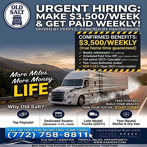 Company drivers Needed