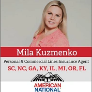 Mila Kuzmenko, Insurance agent
