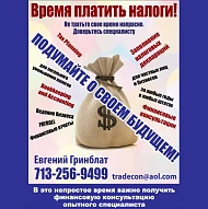 Евгений Гринблат, Подача Налоговых Деклараций - Финансовый Специалист