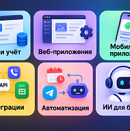 Разработка программ и автоматизация для бизнеса: CRM, приложения, ИИ