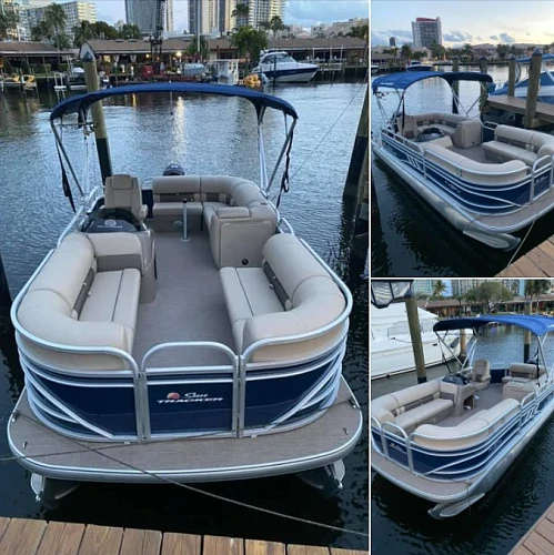 Rent a boat Pontoon