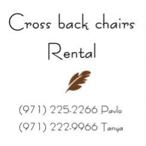Cross Back Chairs Rental