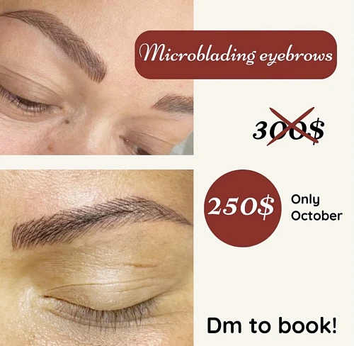 Microblading, eyebrows